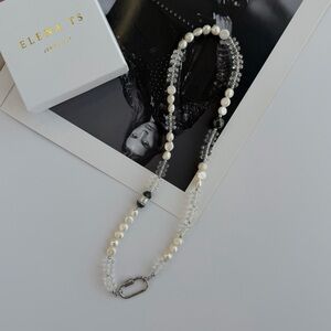 702 Pearl and Quartz Necklace